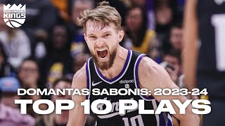 Domantas Sabonis Top 10 Plays of the 202324 Season [upl. by Delanos]