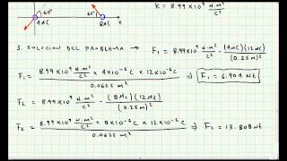 Ejercicio Aplicacion Ley de Coulomb  Electromagnetismo  Video 020 [upl. by Refenej]