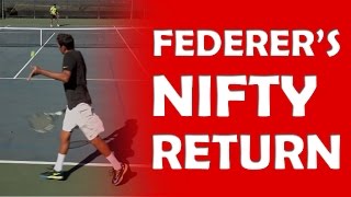 Federers Nifty Return  HIT WITH DEPTH [upl. by Pauline]