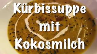 Folge 178 Kürbissuppe mit Kokosmilch  vegan kochen mit Jérôme Eckmeier [upl. by Ihsoyim626]