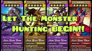 Empires amp Puzzles Thura Dubhan Phorcys 2 Early amp Zenda Costumes Are the New Monster Hunters Good [upl. by Lynnworth789]