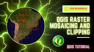 How to Mosaic Raster Datasets in QGIS  Raster Mosaicing and Clipping Tutorial  3  GISSchools [upl. by Yael657]