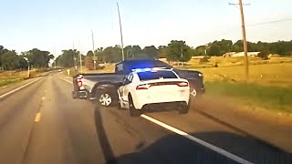 Wild HighSpeed Chase Ends With PIT Maneuver in Mulberry Arkansas [upl. by Lledyl]