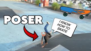 I TOOK A POSER TO A SKATEPARK [upl. by Netsew540]