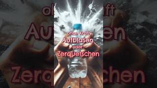 Warum zieht sich die Flasche zusammen  Experimente für Zuhause chemie experiment lehrer schule [upl. by Guzel]