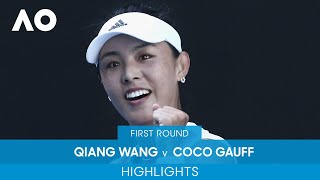 Qiang Wang v Coco Gauff Highlights 1R  Australian Open 2022 [upl. by Adnomal]