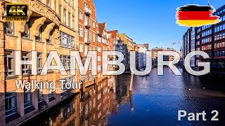 🇩🇪 Hamburg Germany  Winter Walking Tour  Part 2  4K HDR video [upl. by Iilek363]