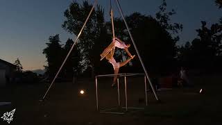 Cerceau aérien  Corde aérienne  Aerial hoop  aerial rope with EMOTIONAL AERIAL DANCE Performance [upl. by Jd]