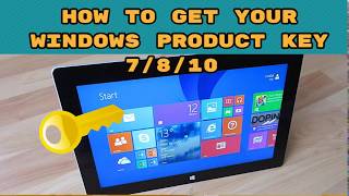 How to Easily Get Your Product Key for Windows 7810 [upl. by Rawna]