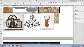 Adobe InDesign CS6  Interior Design Portfolio  Part 9  IllustratorImage Trace  Brooke Godfrey [upl. by Peria]