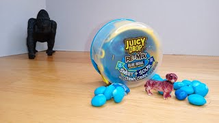 Unboxin Doxin  Juicy Drop ReMix Blue Rebel Sweet And Sour Chewy Candy [upl. by Gelya106]