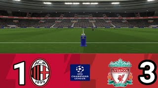 Ac Milan Vs Liverpool 13  UEFA Champions League 2024  Today Match Highlights [upl. by Odille291]