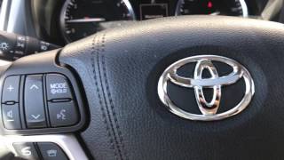 Using the heated wiper element in your Toyota Highlander DM [upl. by Yerkovich]