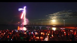 Neujahrsfeuerwerk Zinnowitz auf Usedom  01012018 [upl. by Drake]