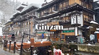 Winter getaway to Yamagata Exploring Ginzan Onsen Zao monsters Yamadera  JAPAN TRAVEL VLOG [upl. by Enilecram712]