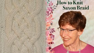 How to Knit Saxon Braid Saxon Plait  Quick and Easy Tutorial [upl. by Munsey]