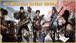 Lost Ark All Martial Artist Classes Skills amp CustomisationTripods Gameplay With Timestamp [upl. by Sivatnod]