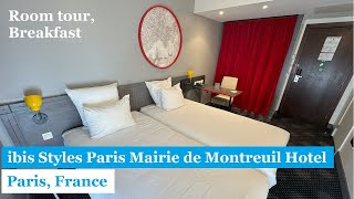 ibis Styles Paris Mairie de Montreuil Hotel Paris France 2024  Quick Tour Breakfast [upl. by Papageno]