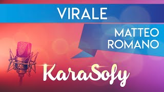 Virale KARAOKE  Matteo Romano karaoke Sanremo 2022 [upl. by Guimar452]