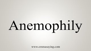 How To Say Anemophily [upl. by Ettedranreb]