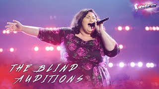 Blind Audition Chrislyn Hamilton You Make Me Feel Like A Natural Woman  The Voice Australia 2018 [upl. by Hanimay341]