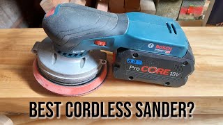 Bosch 18v Random Orbit Sander and Diablo SandNet Review [upl. by Niple]