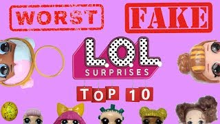 Top 10 scariest fake lol surprise dolls count down Fakes on our top 10 worst fakes list Yayday tv [upl. by Anitnelav423]