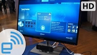 Xi3s Piston Modular PC custom UI eyeson  Engadget [upl. by Heer336]