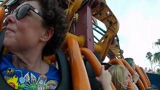 Face Your Fears Falcons Fury Drop Tower POV 335ft at Busch Gardens Tampa [upl. by Bohman]