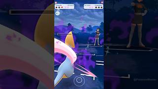 NEW 1 Hp SHADOW CRESSELIA vs TGR GRUNT POKEMON GO [upl. by Rodnas]