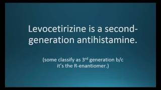 How to pronounce levocetirizine Xyzal Memorizing Pharmacology Flashcard [upl. by Ayimat82]