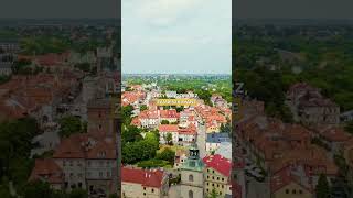 Historyczny Sandomierz🇵🇱👍🏻 widokizdrona drony polska sandomierz podróże polskazdrona [upl. by Ykceb515]