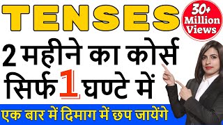 All Tenses in 1 Hour  Tense in English Grammar  Present tense Past tense and Future tense [upl. by Hughett]