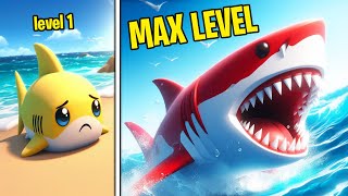 Roblox BE A MAX LEVEL SHARK [upl. by Aydni]