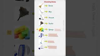 Cleaning Items  English Vocabulary Builder [upl. by Ahseikram1]