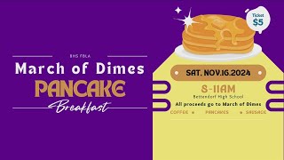 Bettendorf High School hosting March of Dimes pancake fundraiser [upl. by Abbi]