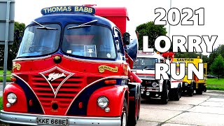 Classic amp Vintage British lorries driving the Cheshire Run 2021  truck show walkaround [upl. by Corson963]