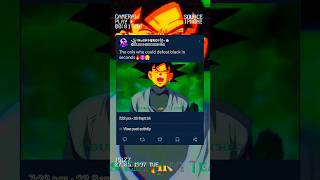 The only who could defeat black in seconds🔥👿😤goku gokublack [upl. by Esilec145]