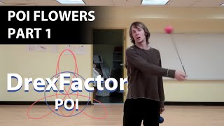 Beginner Poi Tutorial Flowers part 1 [upl. by Elacsap]