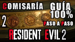 GUÍA PASO A PASO AL 100  ESCENARIO B CLAIRE  2 COMISARÍA  RESIDENT EVIL 2 REMAKE [upl. by Ahsikit]