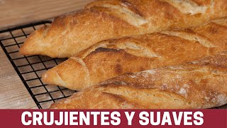 Receta facil de Baguette  El Pan Frances mas famoso sin amasar  Katastrofa La Cocina [upl. by Dnalerb]