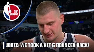 Nikola Jokic reacts to Game 4 win vs Wolves Now its the best of 3  NBA on ESPN [upl. by Darach]