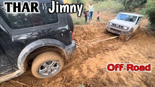 Jimny ne Thar ko nikala ये क्या हो गया  Jimny vs Thar off road Jimny 5 Door 2023 [upl. by Enomrej]