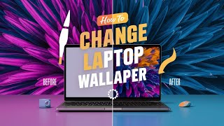 How to change wallpaper of laptop  Laptop ka wallpaper kaise change karen [upl. by Kela]