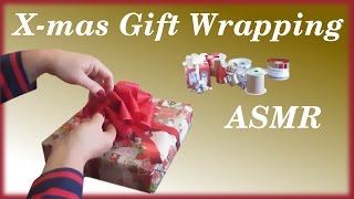 Christmas Gift Wrapping ASMR Bow Making [upl. by Anerual]