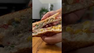 Ekdum kadak cafe style healthy veg sandwich shorts youtubeshorts [upl. by Dominica]