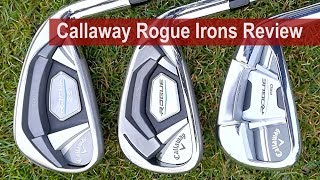 Callaway Rogue Irons Review Comparison By Golfalot [upl. by Anirazc]