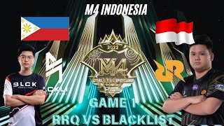 HIGHLIGHT RRQ VS BLACKLIST GAME 1M4 INDONESIA [upl. by Ahsitul472]