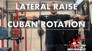 DB Lateral Raise  Cuban Rotation  Explore The Movement [upl. by Olleina]