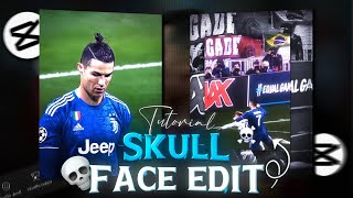 Capcut  Trending Skull Face Edit Tutorial [upl. by Aierdna740]